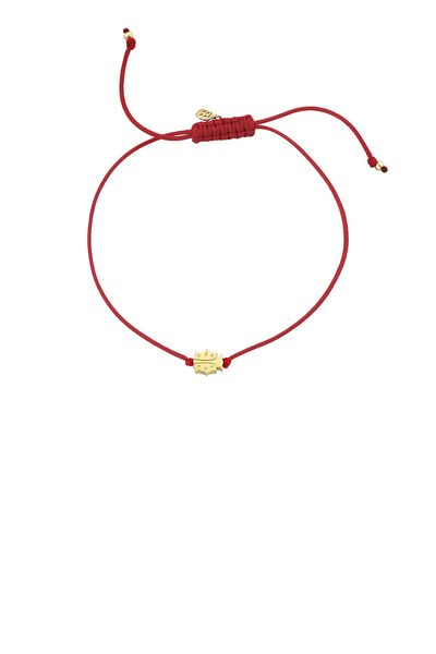 Sydney Evan Sydney Evan Tiny Pure Ladybug Cord Bracelet