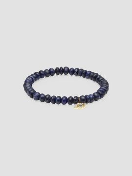 Sydney Evan Sydney Evan Women's Sapphire, Diamond & 14K Gold Rondelle Bezel Eye Bracelet