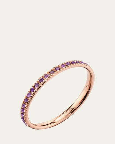 Sydney Evan Under the Sea 14K Yellow Gold & Amethyst Eternity Ring