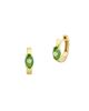 Sydney Evan Women's 14K Gold & DIamond Carved Stone Evil Eye Huggie Hoops - 2