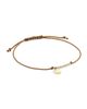 Sydney Evan Women's 14K Yellow Gold & 0.005 TCW Diamond Mary Jane Charm Tan Cord Bracelet - 1