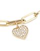 Sydney Evan Women's 14K Yellow Gold & 0.1 TCW Diamond Heart Charm Bracelet - 4