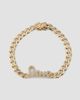 Sydney Evan Women's 14K Yellow Gold & 0.21 TCW Diamond "Love" Bracelet - 1