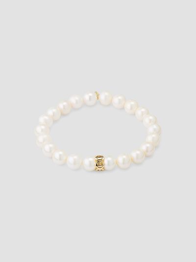 Sydney Evan Women's 14K Yellow Gold & Cultured Freshwater Pearl Beaded Stretch Bracelet