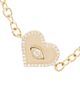 Sydney Evan Women's 14K Yellow Gold & Diamond Medium Evil-Eye Heart Charm Bracelet/6.75" - 4
