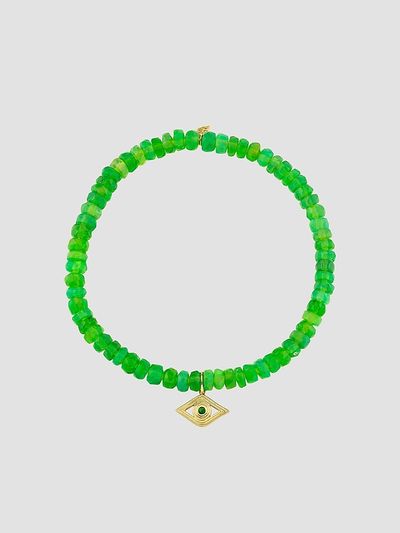 Sydney Evan Women's 14K Yellow Gold, Ethiopion Opal & Emerald Beaded Stretch Bracelet
