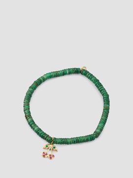 Sydney Evan Women's 14K Yellow Gold, Green Aventurine & Multi-Gemstone Beaded Stretch Bracelet