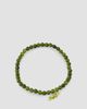 Sydney Evan Women's 14K Yellow Gold, Green Chrome Diopside & Orange Sapphire Beaded Stretch Bracelet - 1
