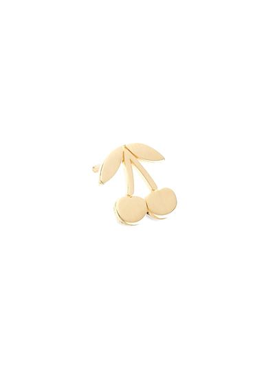 Sydney Evan Women's 14K Yellow Gold Tiny Pure Cherry Single Stud Earring