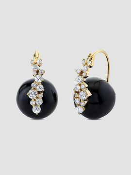 Sydney Evan Women's Cocktail 14K Yellow Gold, Black Onyx & 0.70 TCW Diamond Drop Earrings