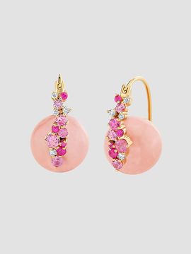 Sydney Evan Women's Cocktail 14K Yellow Gold Morganite, Sapphire & 0.87 TCW Diamond Drop Earrings