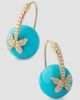 Sydney Evan Women's Cocktail 14K Yellow Gold, Turquoise & 0.31 TCW Diamond Drop Earrings - 3