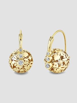 Sydney Evan Women's Icon Wallpaper 14K Yellow Gold & 0.20 TCW Diamond Drop Earrings