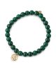 Sydney Evan Women's Tiny Sitting Buddha 14K Yellow Gold, Malachite & 0.003 TCW Diamond Beaded Charm Bracelet - 3