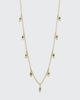 Sydney Evan Yellow Gold Emerald Marquise Evil Eye Fringe Necklace - 3