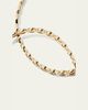 Sydney Evan Yellow Gold Large Marquise Evil Eye Diamond Hoop Earrings - 3