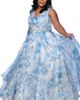 Sydney's Closet Sydney's Closet Bra-Friendly A-line Plus Size Floral Gown - 2
