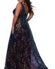 Sydney's Closet Sydney's Closet Bra-Friendly V-Neckline Sequin A-Line Plus Size Gown - 2