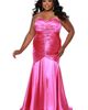 Sydney's Closet Sydney's Closet Fitted Strapless Sweetheart Neckline Plus Size Evening Gown - 1