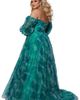 Sydney's Closet Sydney's Closet Floral Strapless Sweetheart Neckline Plus Size A-Line Gown - 2
