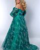 Sydney's Closet Sydney's Closet Floral Strapless Sweetheart Neckline Plus Size A-Line Gown - 4