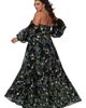 Sydney's Closet Sydney's Closet Floral Sweetheart Neckline Plus Size A-Line Gown - 2