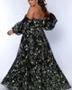 Sydney's Closet Sydney's Closet Floral Sweetheart Neckline Plus Size A-Line Gown - 5