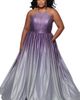 Sydney's Closet Sydney's Closet Halter Neck A-Line Plus Size Formal Gown - 1