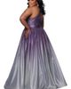 Sydney's Closet Sydney's Closet Halter Neck A-Line Plus Size Formal Gown - 2