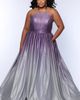 Sydney's Closet Sydney's Closet Halter Neck A-Line Plus Size Formal Gown - 3