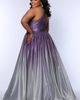 Sydney's Closet Sydney's Closet Halter Neck A-Line Plus Size Formal Gown - 4