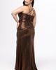 Sydney's Closet Sydney's Closet Metallic Body-Con Gown with Slit - 2