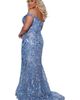 Sydney's Closet Sydney's Closet Off the Shoudler Mermaid Sweetheart Plus Size Gown - 2