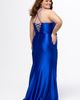 Sydney's Closet Sydney's Closet Pleated Draped Sweetheart Neckline Slim Fitted Plus Size Gown - 2