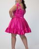 Sydney's Closet Sydney's Closet Plus Size Satin Corset Homecoming Dress with Ruffle - 2
