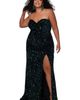 Sydney's Closet Sydney's Closet Purple Sequin Fitted Formal Dress - 1