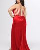 Sydney's Closet Sydney's Closet Slim Satin Curvy Prom Dress with Corset Boning - 2