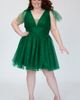 Sydney's Closet Sydney's Closet Sparkle Tulle Curvy Cocktail Party Dress with Bows - 3