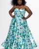 Sydney's Closet Sydney's Closet Strapless A-line Satin Plus Size Formal Dress - 1