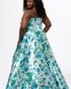 Sydney's Closet Sydney's Closet Strapless A-line Satin Plus Size Formal Dress - 2
