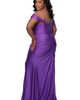 Sydney's Closet Sydney's Closet Sweetheart Neckline Drape Sleeve Slim Fitted Plus Size Gown - 2