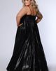 Sydney's Closet Sydney's Closet Sweetheart Neckline Empire Waistline Plus Size Metallic Gown - 2