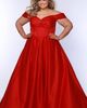 Sydney's Closet Sydney's Closet Sweetheart Neckline Off the Shoulder Plus Size A-line Gown - 3