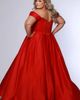 Sydney's Closet Sydney's Closet Sweetheart Neckline Off the Shoulder Plus Size A-line Gown - 4