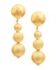 Sylvia Toledano Women's Sand Bubble 22K-Gold-Plated Drop Earrings - 1