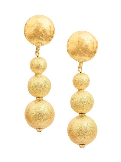 Sylvia Toledano Women's Sand Bubble 22K-Gold-Plated Drop Earrings