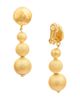 Sylvia Toledano Women's Sand Bubble 22K-Gold-Plated Drop Earrings - 3