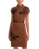 T Tahari T Tahari Belted Mock Neck Dress - 1
