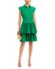 T Tahari T Tahari Cap Sleeve Button Down Tiered Dress - 2