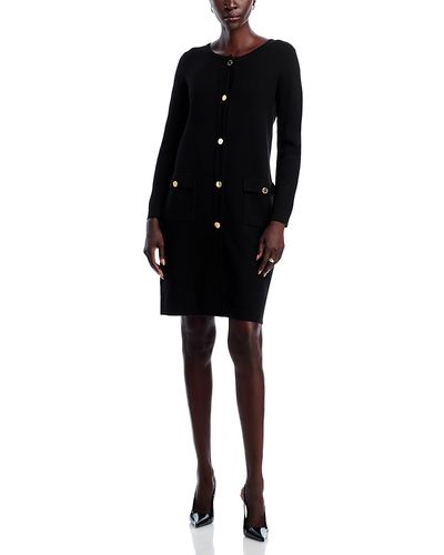 T Tahari T Tahari Crewneck Button Down Cardigan Sweater